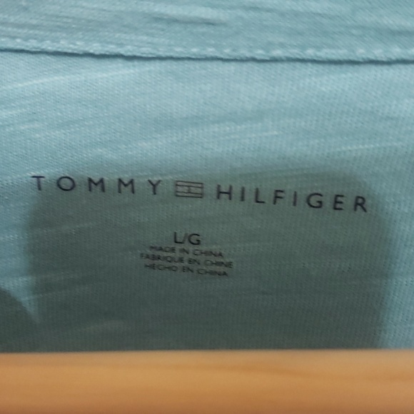 Tommy Hilfiger sea blue. Sz L, 3/4 length sleeve - Picture 5 of 7